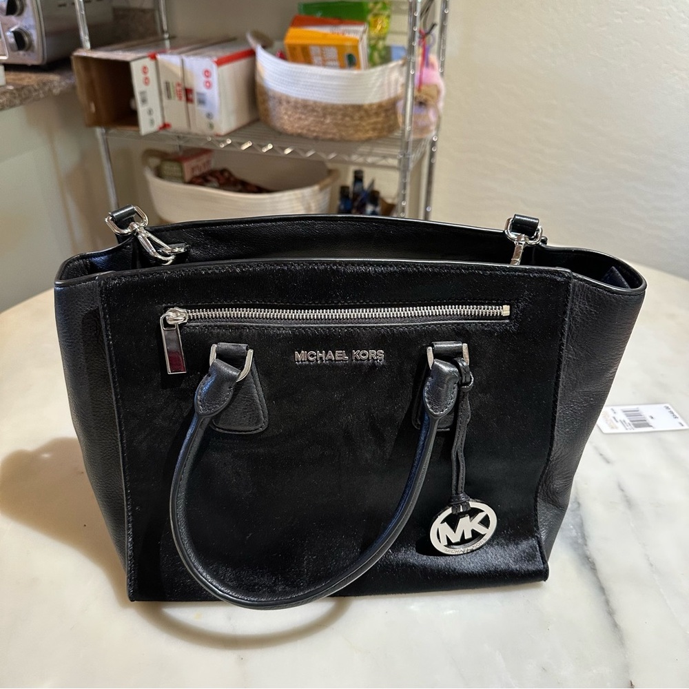Michael Kors Sophie Calf Hair Leather Bag (Pony Hair Style)
